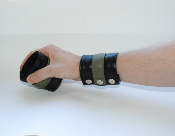 2x Leather wrist wallet