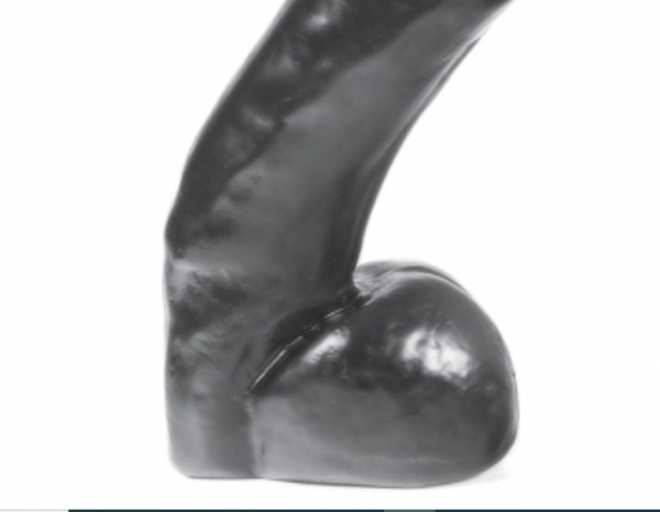 DILDO DARK CRYSTAL BLACK 30